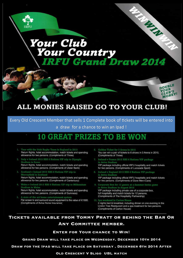 Your Club Your Country - Old Crescent RFC